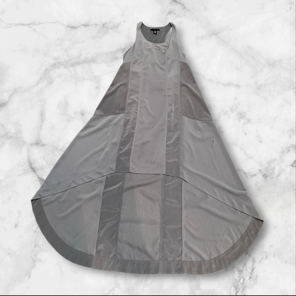 Kenneth Cole Gray Sleeveless A-Line Midi Dress | Modern Minimalist | Size S - Picture 3 of 8